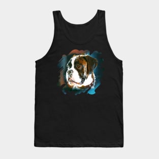 Boxer dog Portrait Tank Top